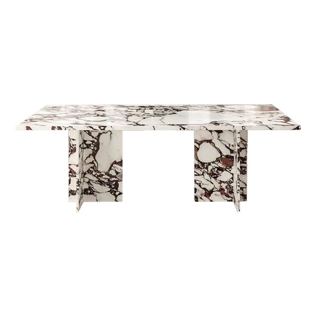 Rouge Marble Dining Table For Sale