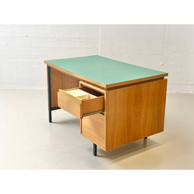 Mid-Century Desk with Linoleum Top from Merz Roller, 1960s For Sale - Image 4 of 16