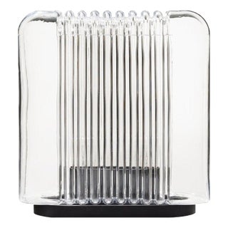 Lari Aluminum and Glass Table Lamp by Angelo Mangiarotti for Karakter For Sale