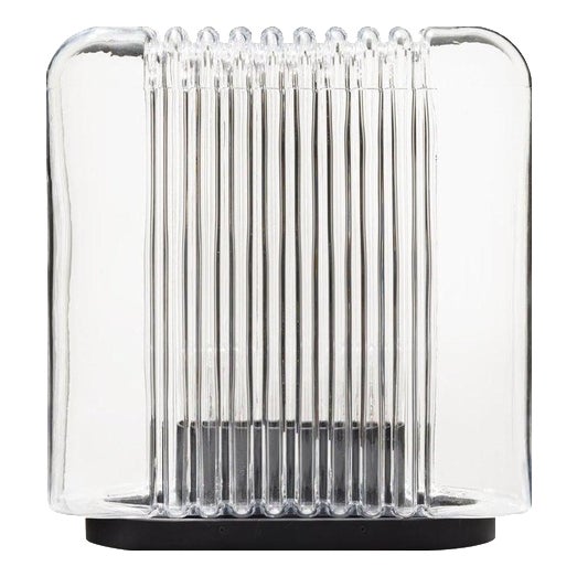 Lari Aluminum and Glass Table Lamp by Angelo Mangiarotti for Karakter For Sale