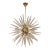 Italian 51-Tip Murano Glass Sputnik Chandelier, Clear Transparent For Sale