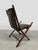 Vintage Leather Folding Campaign Chair by Leren Klapstoel, 1950 For Sale - Image 8 of 8