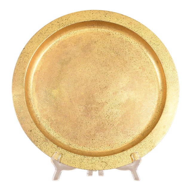 Tiffany Studios New York Bronze Doré Large Charger Plate or Tray For Sale