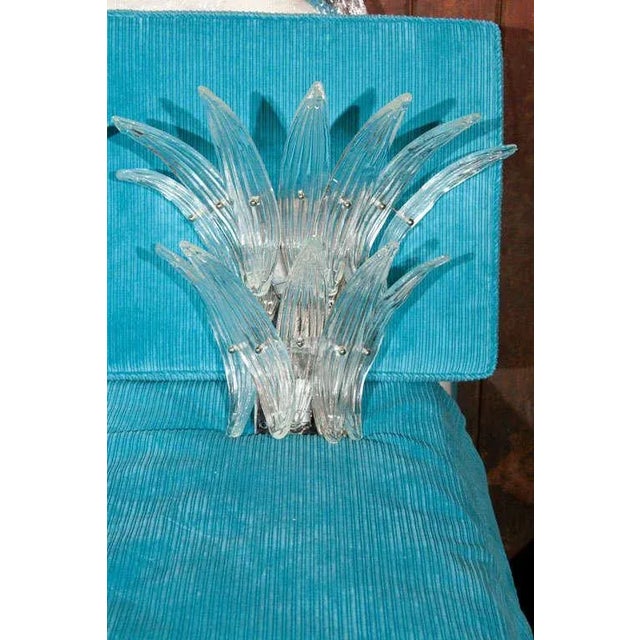 Italian 1960s Vintage Barovier Murano Venetian Glass Sconces- a Pair For Sale - Image 3 of 9