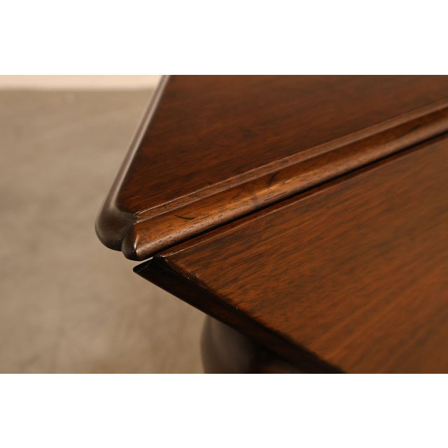 Kittinger Colonial Williamsburg Mahogany Drop-Leaf Napkin Table For Sale - Image 10 of 18