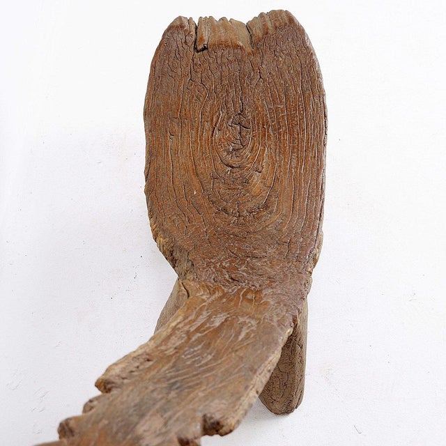 Wood African Tripod Stool in Wood For Sale - Image 7 of 13
