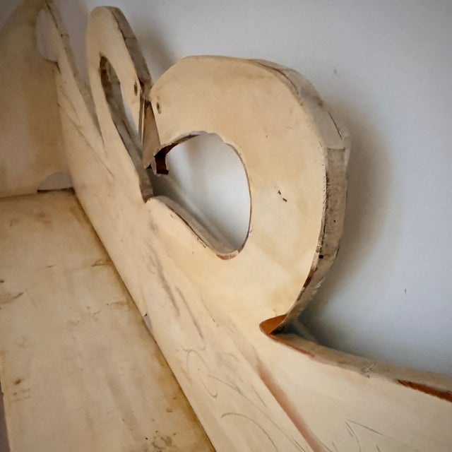 Hand Painted Swan Bench For Sale - Image 4 of 10