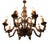 Figural 2-Tiered 12-Armed Chandelier For Sale