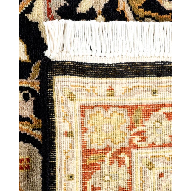 2000 - 2009 Mogul, One-of-a-Kind Hand-Knotted Area Rug - Black, 2' 6" x 11' 10" For Sale - Image 5 of 8