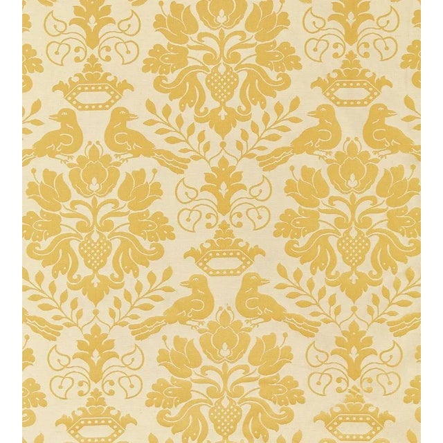 Sample - The House of Scalamandré Love Bird Fabric, Sun For Sale