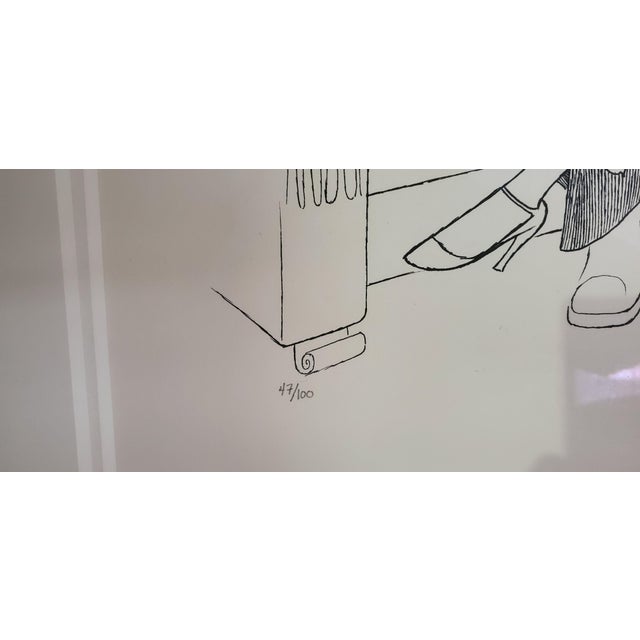 "Friends Cast & Producers" Signed and Numbered Litho by Al Hirschfeld (1903-2003) For Sale - Image 4 of 6