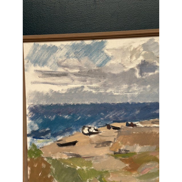 Ingvar Hällgren, Strand, Öland, 1950s, Oil Painting on Canvas, Framed For Sale - Image 11 of 18