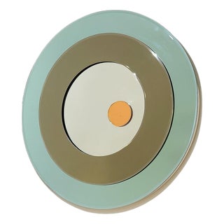 Vintage Round Mirror, Italy, 1980s For Sale
