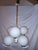 The ceiling lamp is equipped with 6x E14 sockets, fully functional, in very good condition. This piece is attributed to...