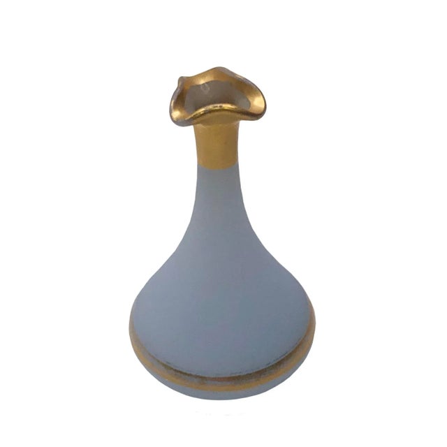 19th Century Small French Blue Opaline Vase 19th Century For Sale - Image 5 of 6