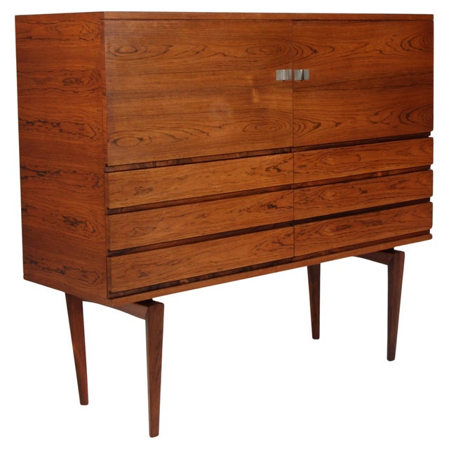 Mid-Century Scandinavian Rosewood Sideboard by Henry Walther Klein for Bramin, 1950s For Sale - Image 9 of 9