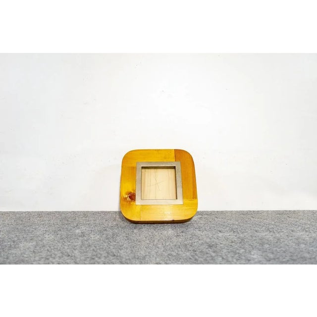 Wooden frame with brass details. Designer Augusta Rossetti Milan Jet Set Manufacturer 60's This piece has an attribution...