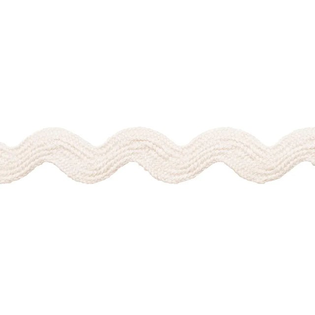 Contemporary Sample - Schumacher Ric Rac Tape Medium Tape in Ivory For Sale - Image 3 of 3