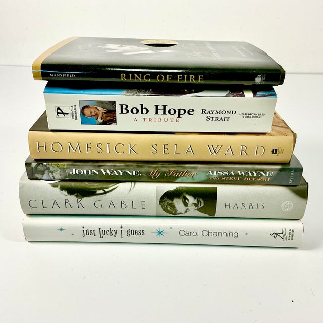 Vintage Americana Pop Culture Hollywood Regency Celebrity Memoir Style Books - Set of 6. For Sale - Image 4 of 10