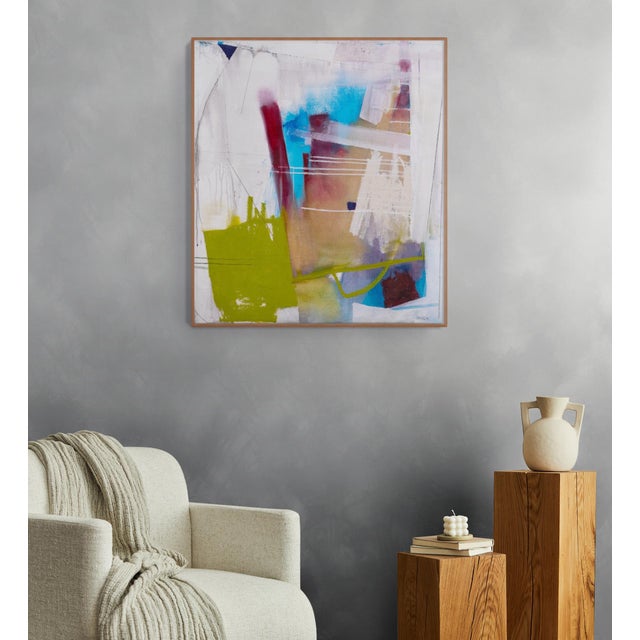 Abstract Contemporary Abstract Oil and Graphite on Canvas "Guardian" by Xanda McCagg For Sale - Image 3 of 4