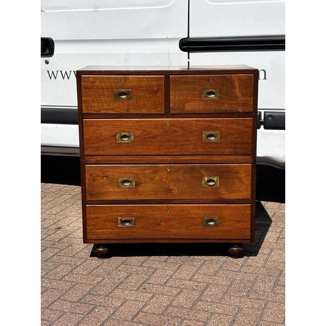 Antique Campaign Military Chest For Sale - Image 15 of 15