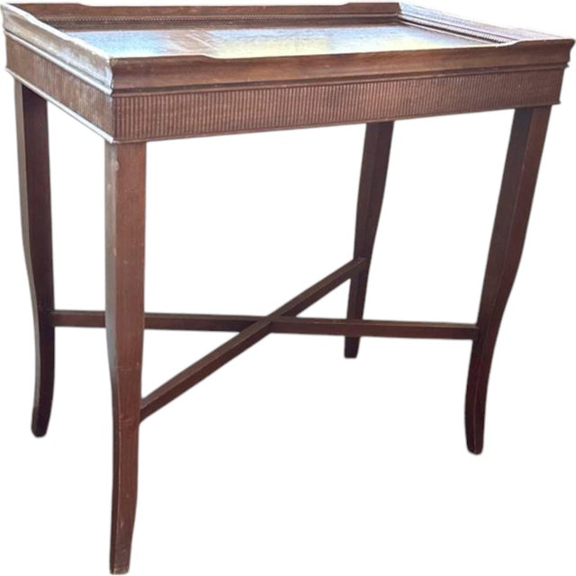 English Antique Rectangular Georgian Style Mahogany Occasional Table For Sale - Image 3 of 12