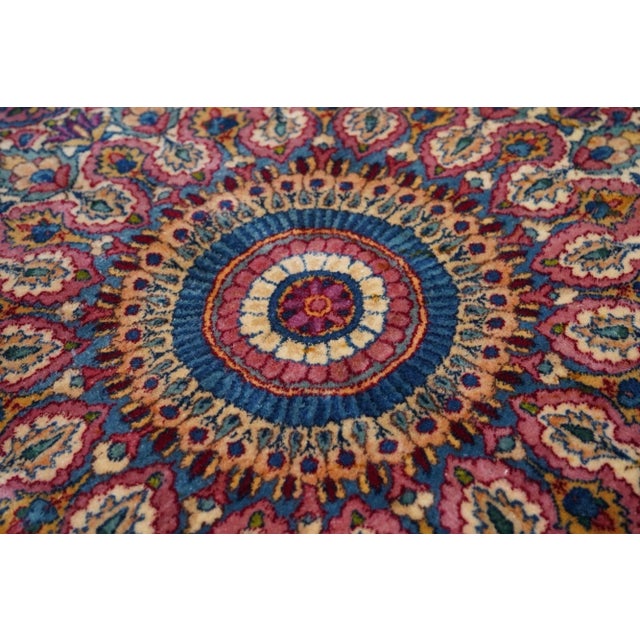 Pink Antique Lavar Kerman Rug 11'7'' X 15'6'' For Sale - Image 8 of 11