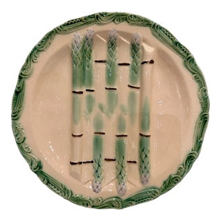 Vintage French Asparagus Plate For Sale