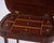 Brown Mahogany Lamp Table or Sewing Table with Brass Lock and Tapered Legs, 1920 For Sale - Image 8 of 15