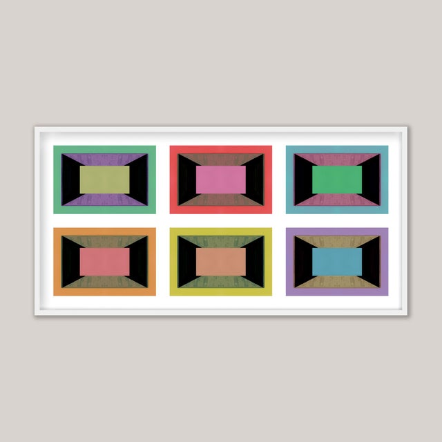 A study in colour and geometry, Andromeda: Six Colour Studies originates from an architectural photograph of La Grande...