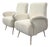 Contemporary MCM Bouclé Lounge Chairs - Pair For Sale
