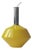 Vintage Italian Pendant Lamp in Yellow Glass and Chrome Plating, 1970s For Sale