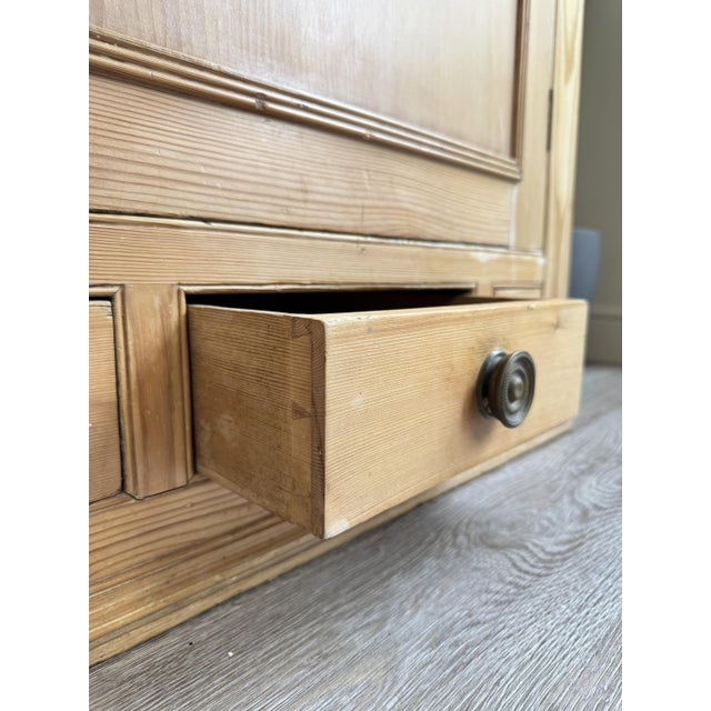 Brown Large Antique Pine Corner Cabinet Pantry, 1890s For Sale - Image 8 of 10
