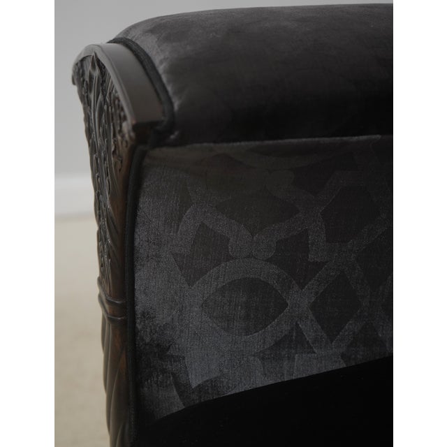 Brown Henredon Mahogany Regency Chase Fainting Couch or Recamier For Sale - Image 8 of 18