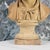 18th C. French Signed Yellow Terracotta Bust of an Artist For Sale - Image 11 of 12