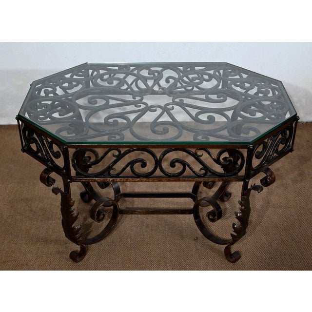 Wrought Iron Coffee Table, 1930s For Sale - Image 15 of 15