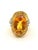 Bochic "Orient" Vintage Natural Yellow Sapphire, Citrine & Diamonds Set 18K Gold & Silver Natural Center Oval Shape...