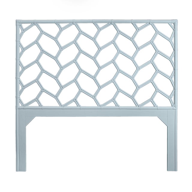 Silas Headboard Queen - Light Blue For Sale In West Palm - Image 6 of 6