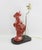 Porcelain Sculpture Chinese Red Rooster Table Lamp For Sale - Image 9 of 12