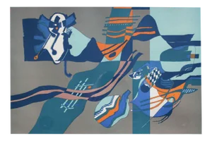 Gudmund Olsen, Abstract Composition, 1974, Lithograph