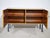 Mid-Century Wooden Sideboard with Metal Legs, 1960s For Sale - Image 4 of 9