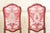 Red Vintage Italian Regency Style Carved Walnut Red Fabric Dining Chairs - Set of 6 For Sale - Image 8 of 12