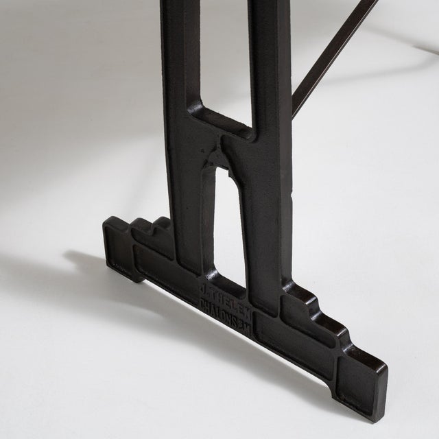 Cast Iron Bistro Table, Antique, France, Early 20th Century For Sale In Greensboro - Image 6 of 12