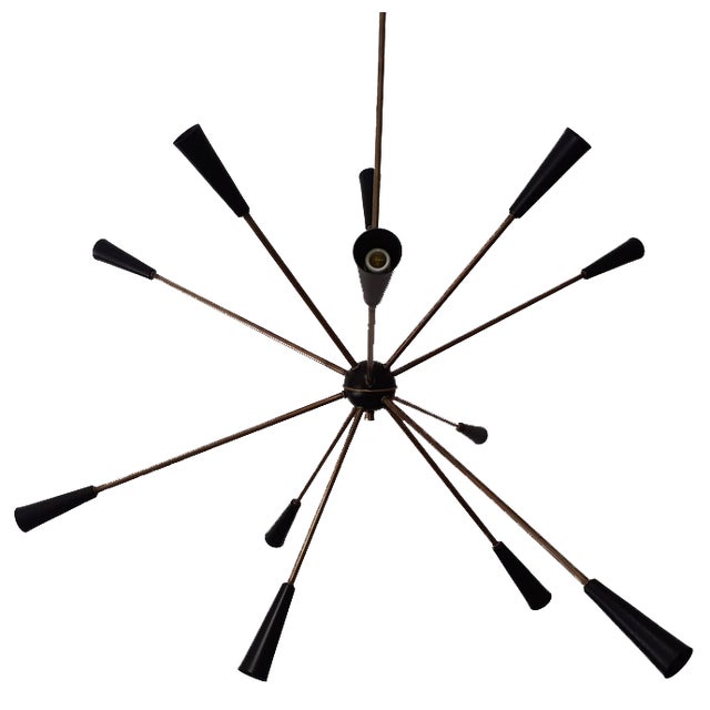 12-Light Sputnik Ceiling Light from Stilnovo For Sale