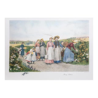 Berry Pickers, Jennie Brownscombe Poster For Sale