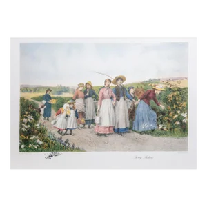 Berry Pickers, Jennie Brownscombe Poster