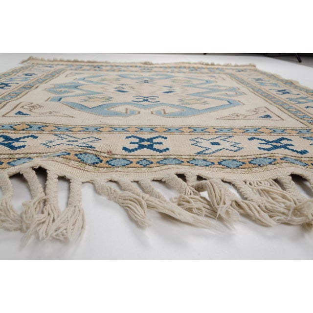 Framhouse Vintage Floor Turkish Rug For Sale - Image 6 of 10