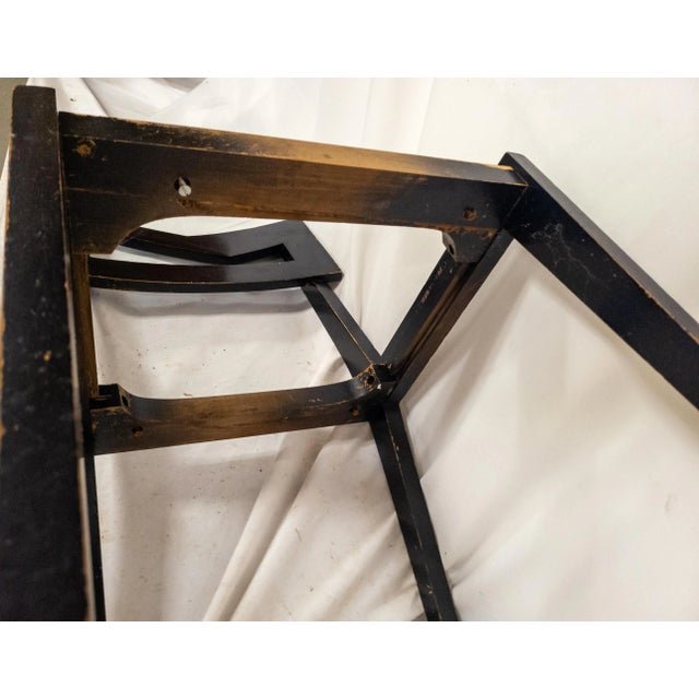 Mid-Century Funky Art Deco Black Painted Decorative Side Chair For Sale - Image 11 of 12