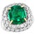 7 Carat Cushion Cut Colombian Emerald & 3.5 Ct Diamond Ring in Platinum Size 6.2 For Sale - Image 15 of 18