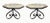 Side Tables - Wrought Iron With Marble Tops - A Pair For Sale In Providence - Image 6 of 7